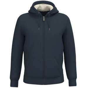 Native Spirit Unisex Adult Sherpa Lined Full Zip Jacket / Navy